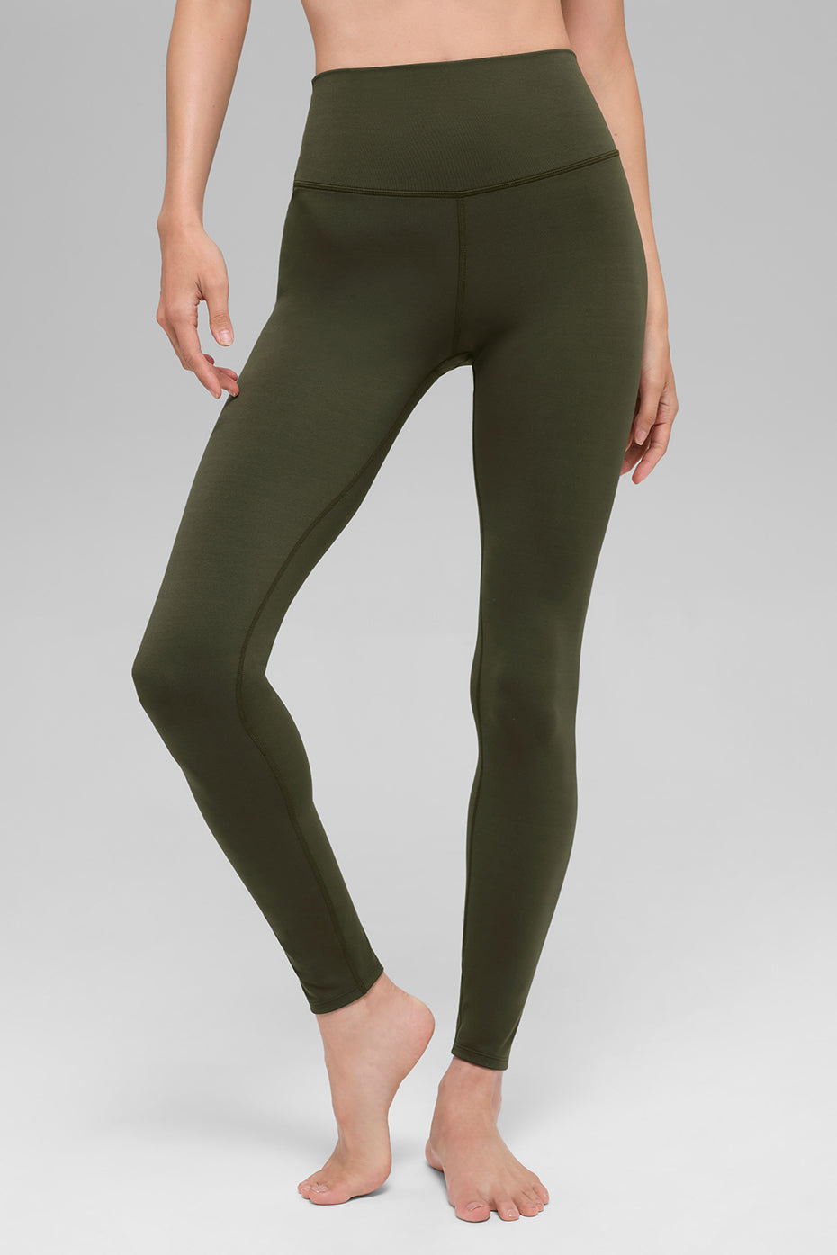 ALO Softsculpt High-Waist Legging - Green Olive image 1