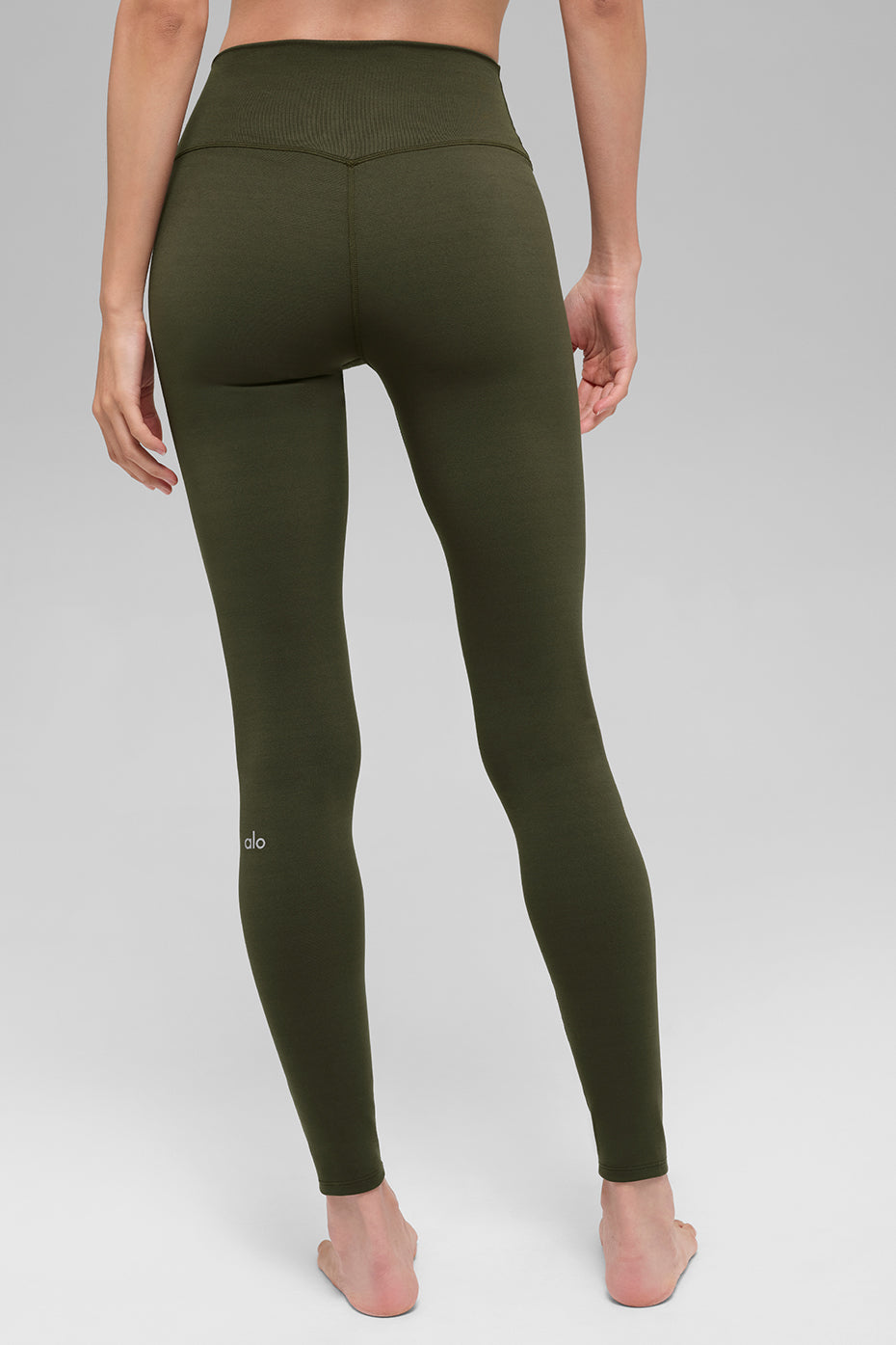 ALO Softsculpt High-Waist Legging - Green Olive image 2