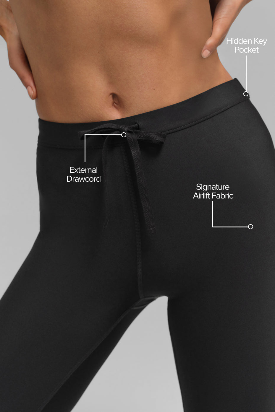Airlift High-Waist Light Speed Legging - Black image 2