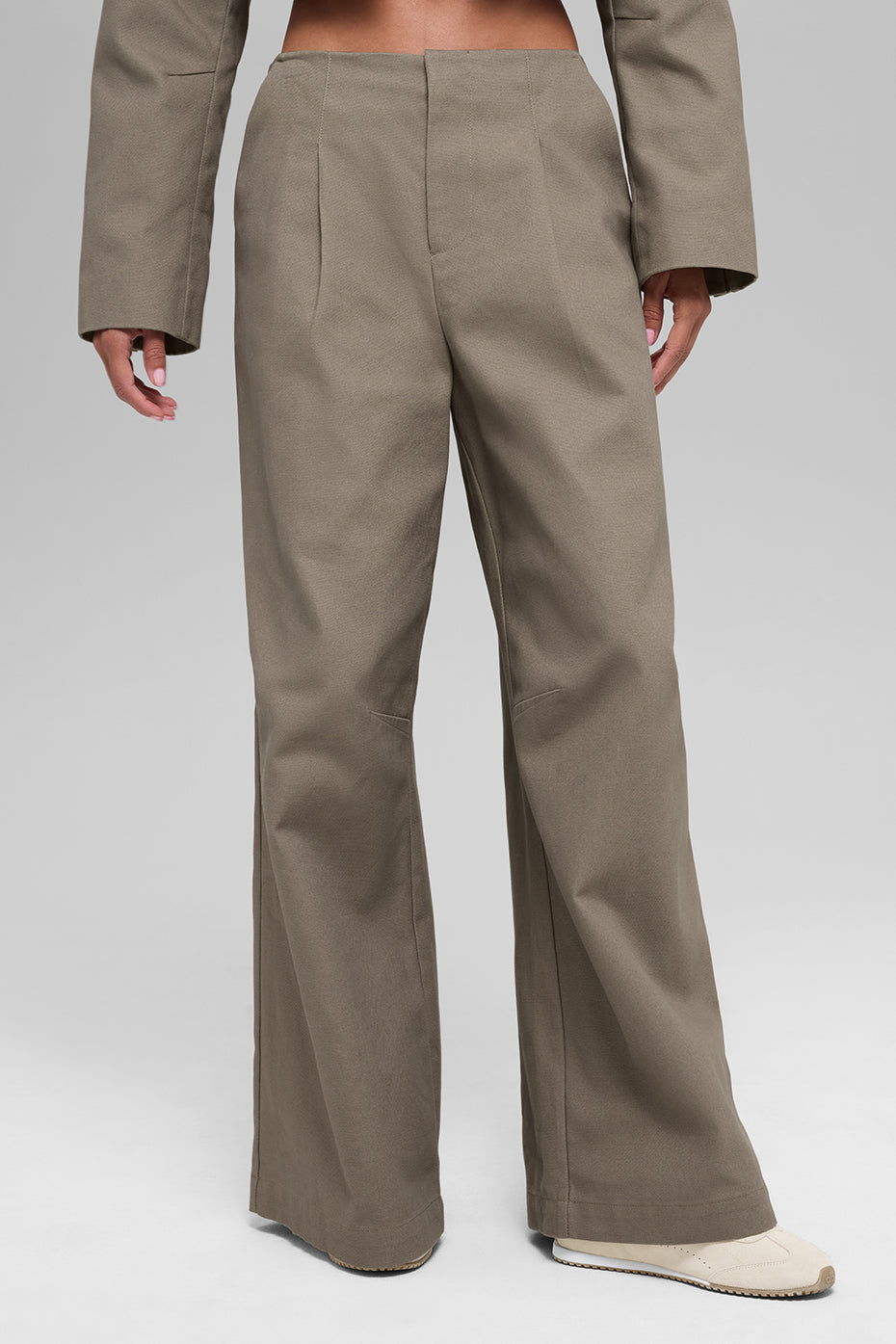 High-Waist Main Character Wide Leg Trouser - Light Cocoa image 3