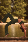 ALO Softsculpt High-Waist Bootcut Legging - Green Olive image 1