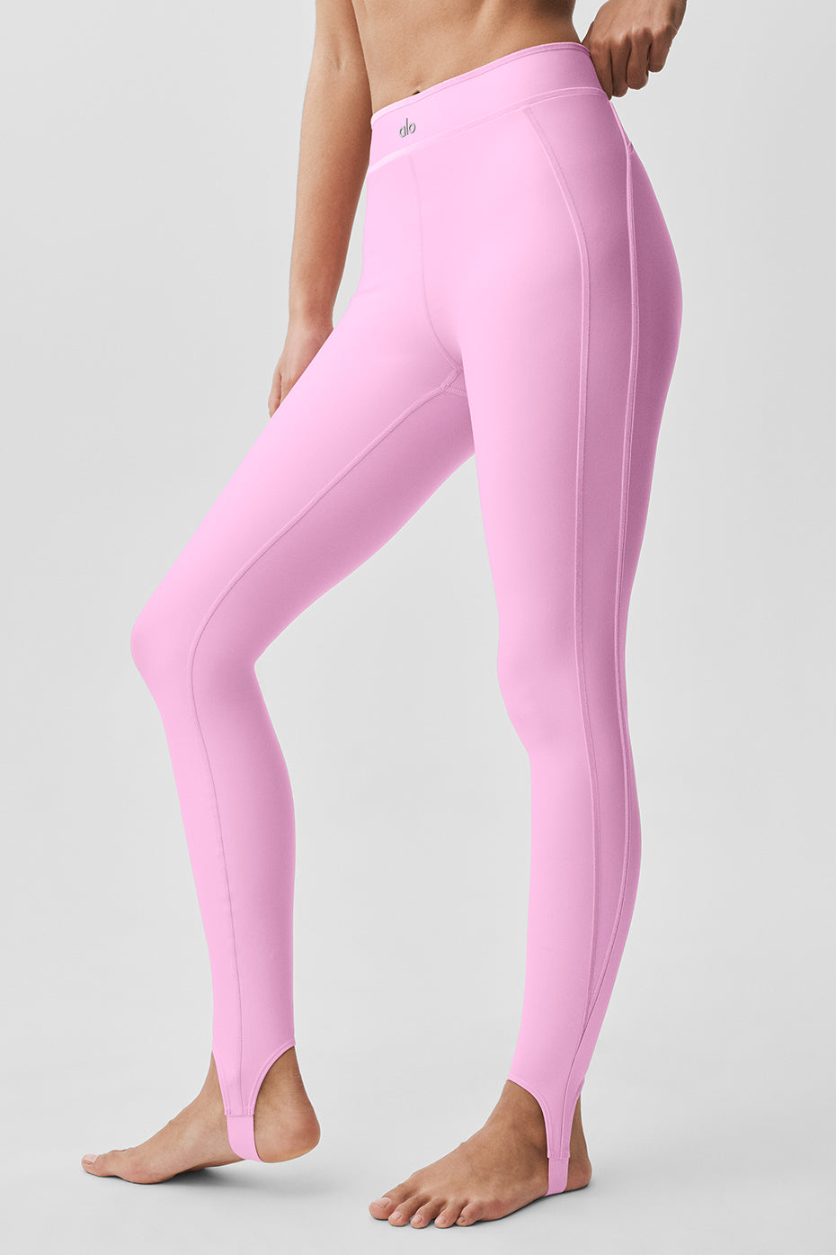 Airlift High-Waist Love Language Stirrup Legging - Candy Heart Pink image 4