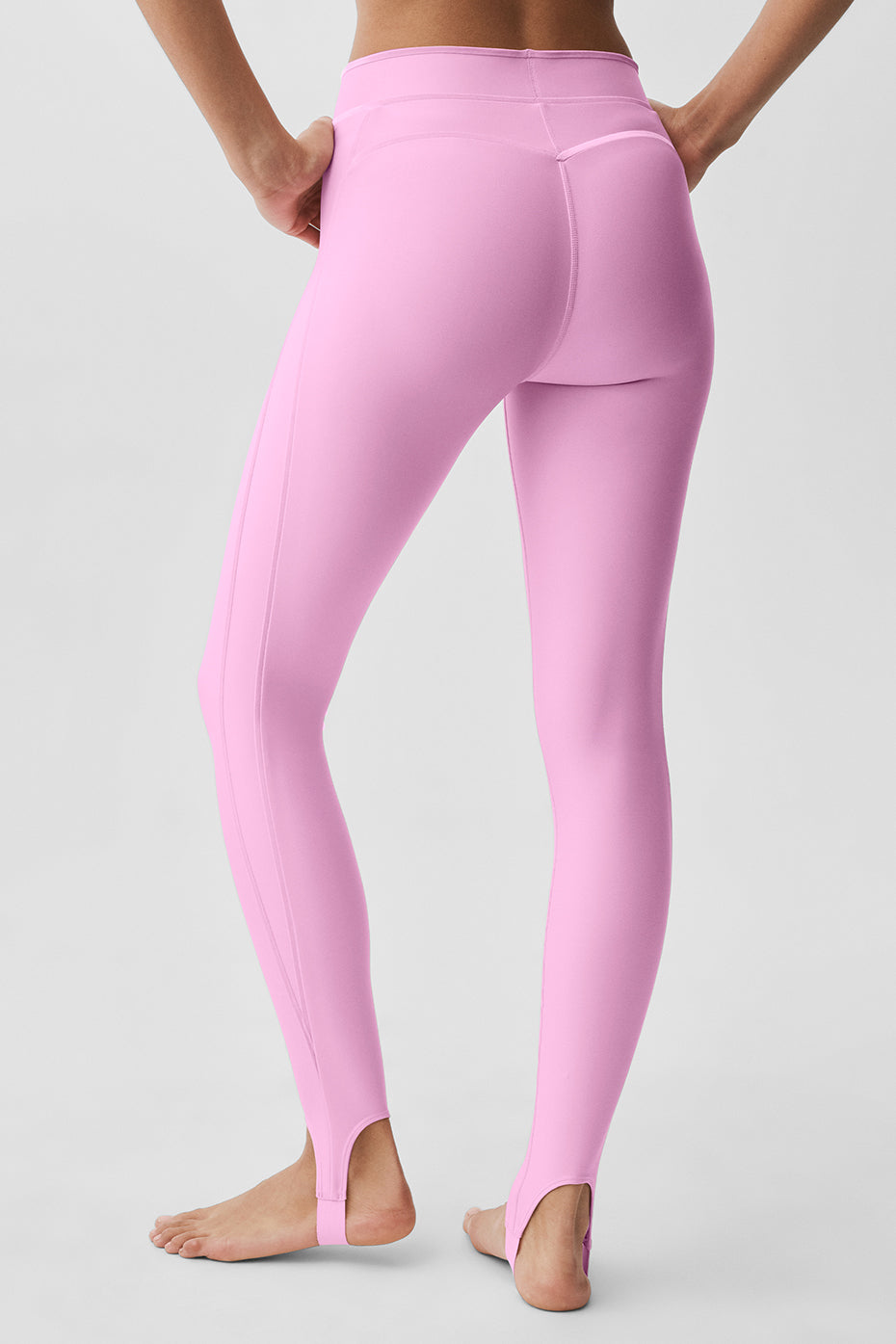 Airlift High-Waist Love Language Stirrup Legging - Candy Heart Pink image 2