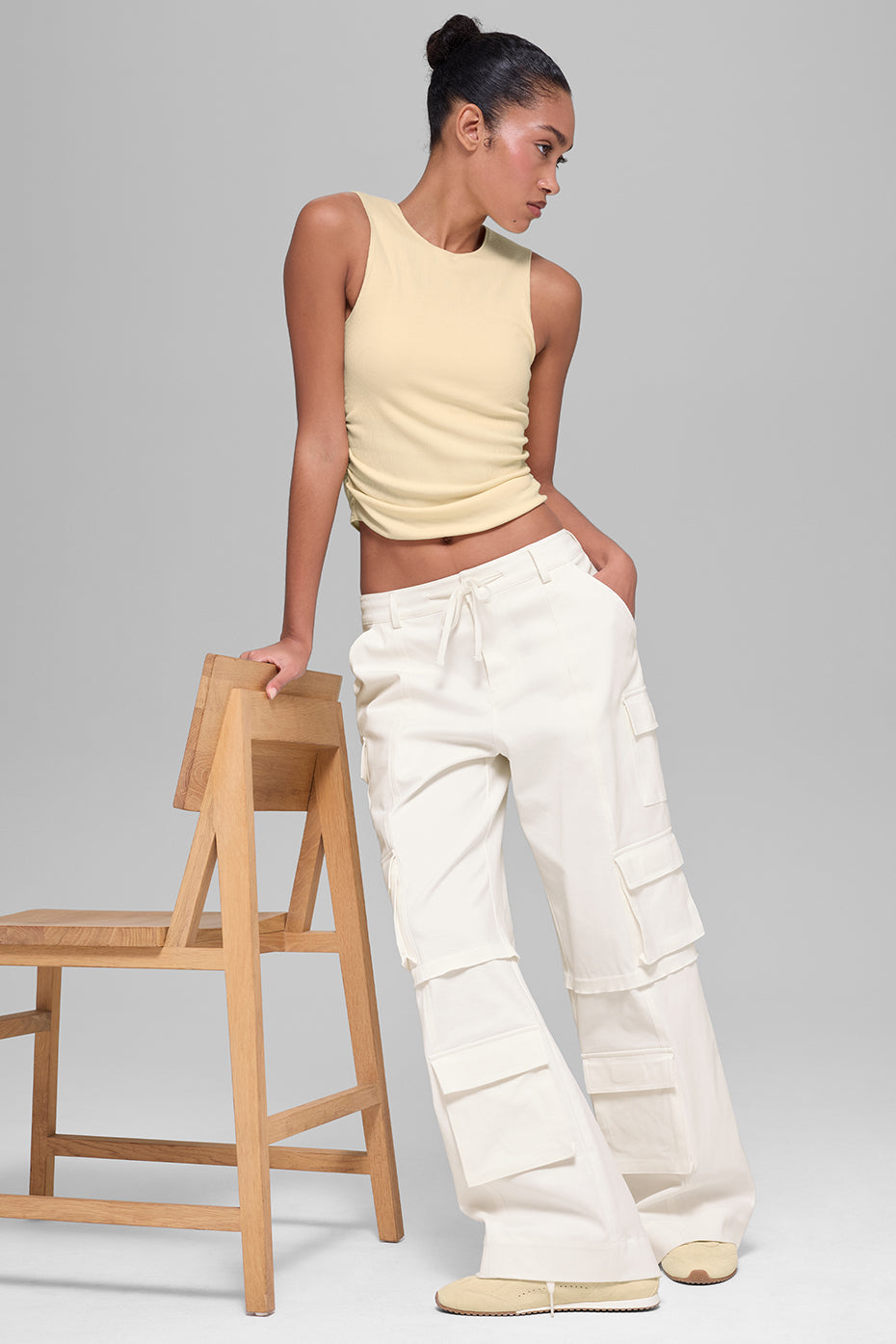 Mid-Rise Scout Cargo Pant - Ivory image 5