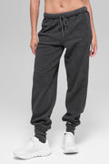 Polar Fleece High-Waist Retreat Jogger - Dark Heather Grey image 1
