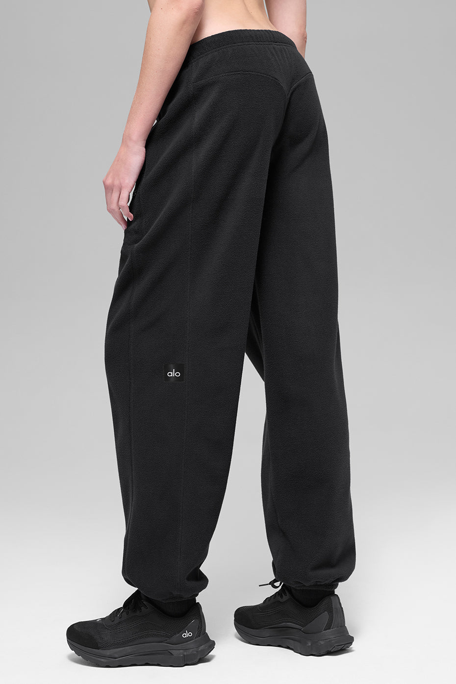 Polar Fleece High-Waist Retreat Jogger - Black image 1