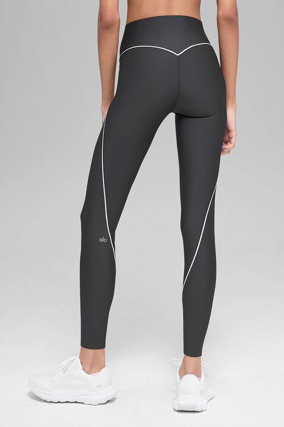 Airlift High-Waist Haven Legging - Anthracite/White image 4