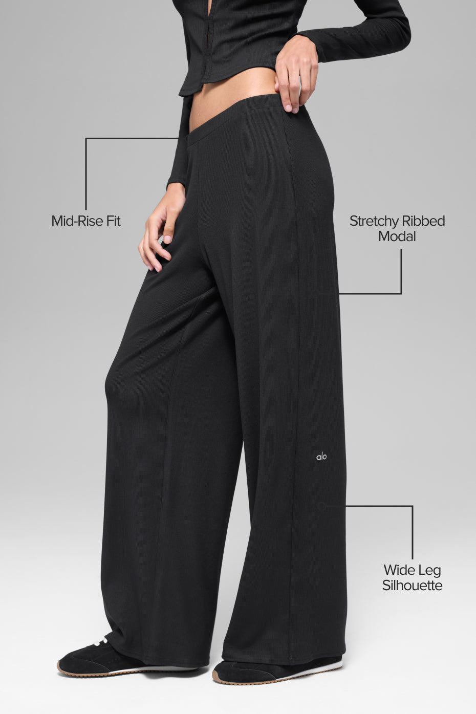 Mid-Rise Dreamlight Straight Pant - Black image 2