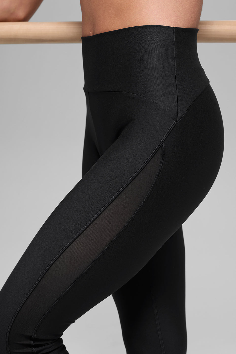 Airlift High-Waist Mesh Infatuation Legging - Black image 3