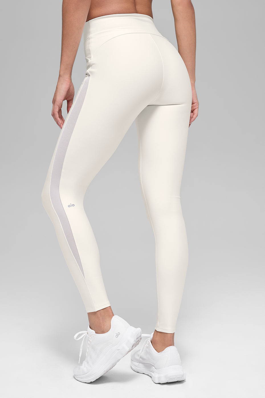 Airlift High-Waist Mesh Infatuation Legging - Ivory image 3