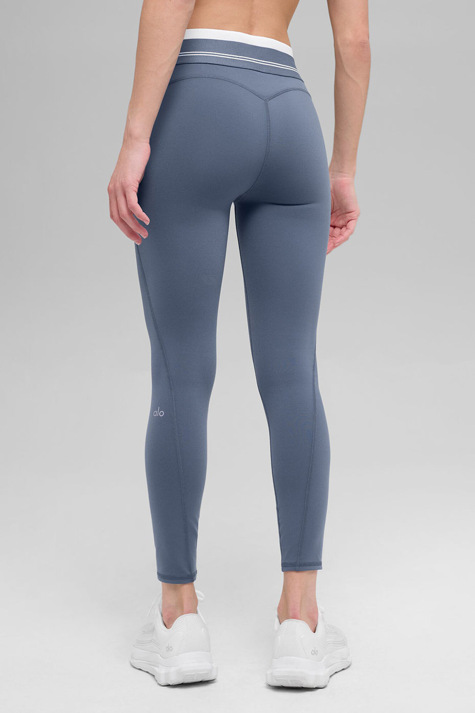 Airbrush High-Waist 7/8 Better Together Legging - Bluestone/White image 3
