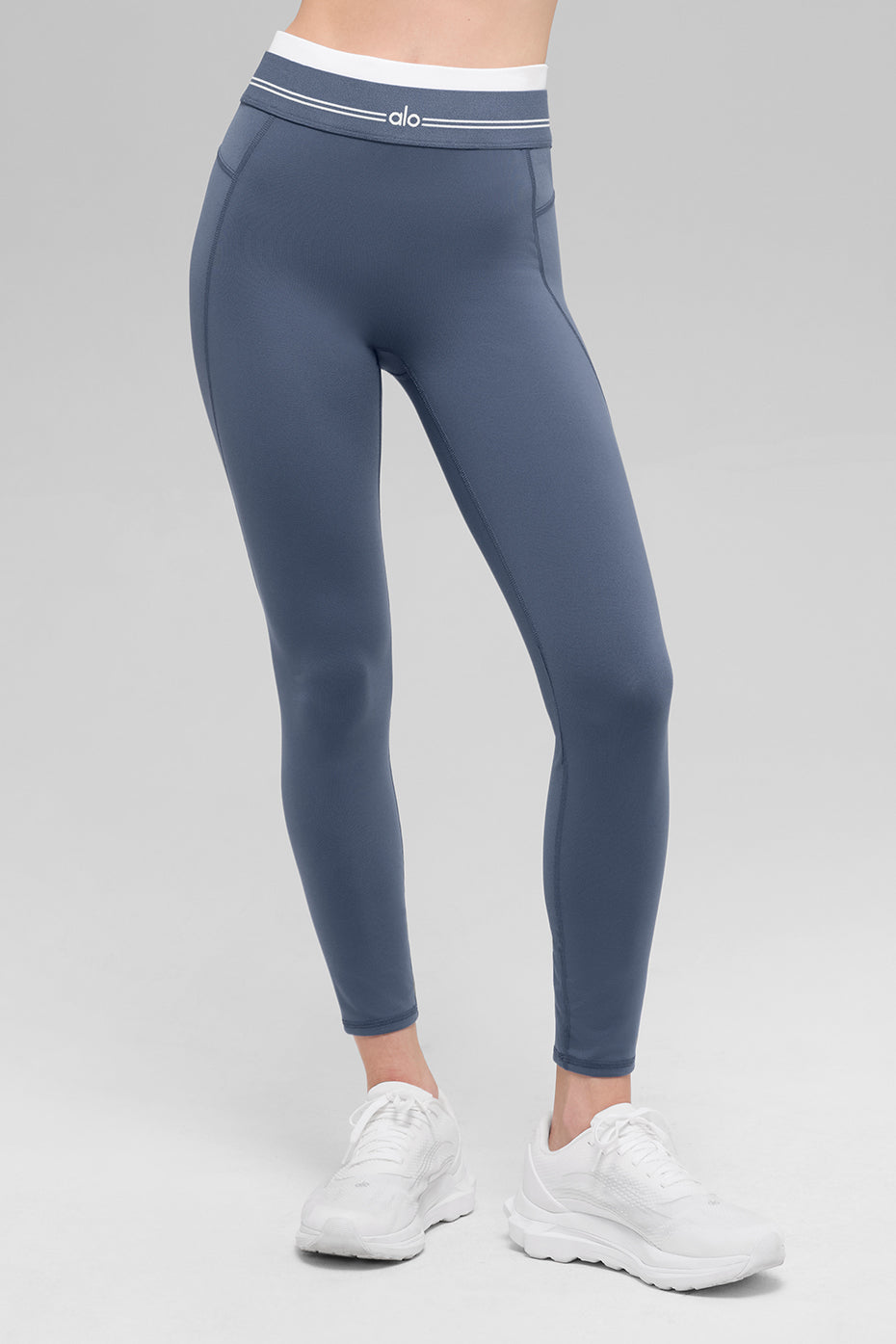Airbrush High-Waist 7/8 Better Together Legging - Bluestone/White image 2