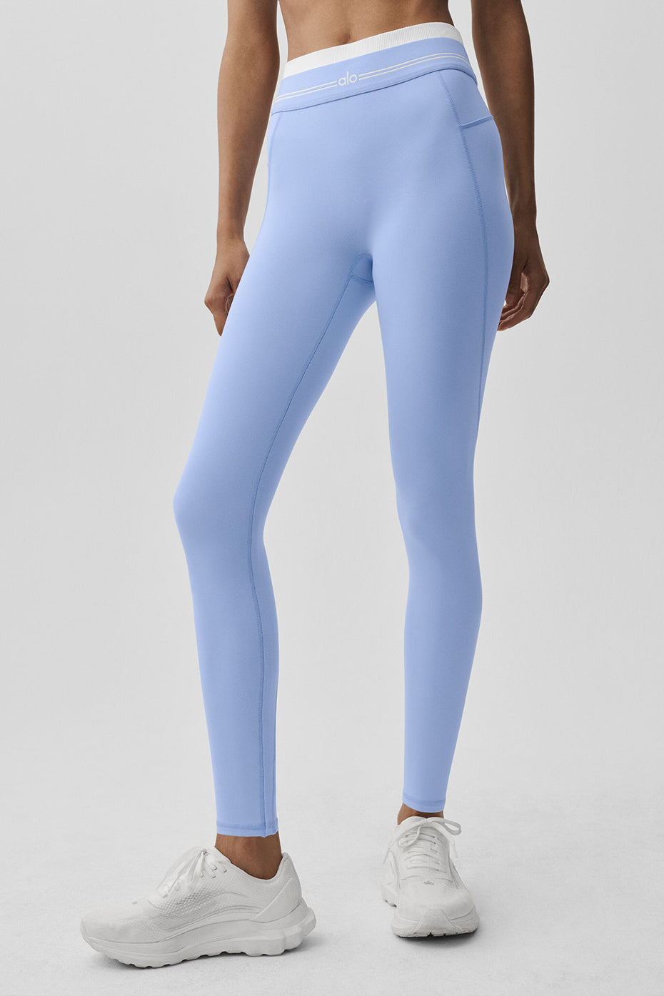 Airbrush High-Waist 7/8 Better Together Legging - Light Provence Blue/White image 1