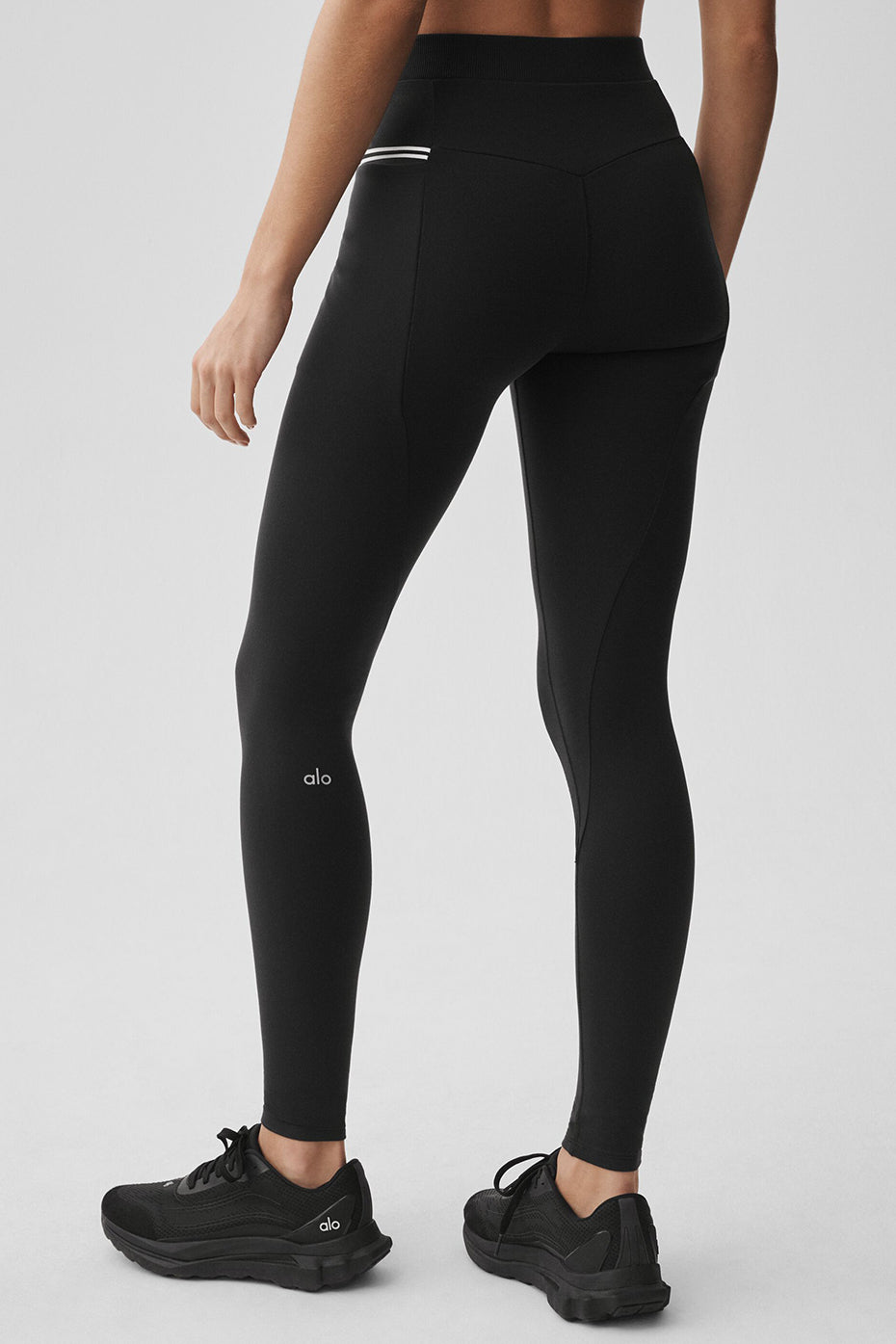 Airbrush High-Waist Fast Track Legging - Black/White image 4