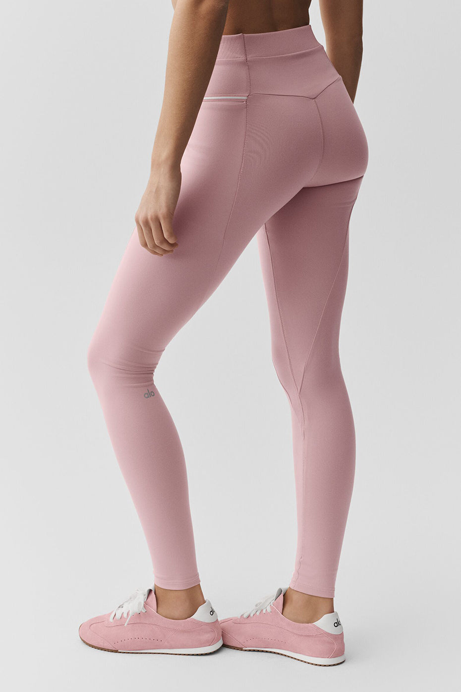 Airbrush High-Waist Fast Track Legging - Vintage Pink/White image 4