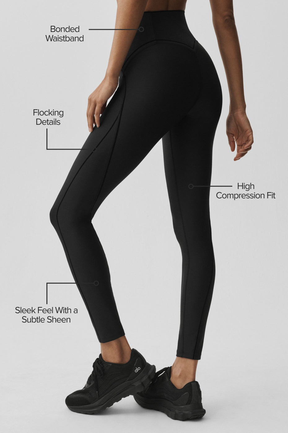 Airlift High-Waist Top-Notch Legging - Black image 2