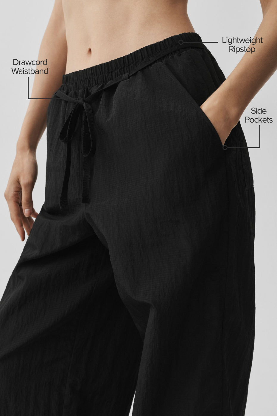 Ripstop Electric Straight Leg Pant - Black image 2