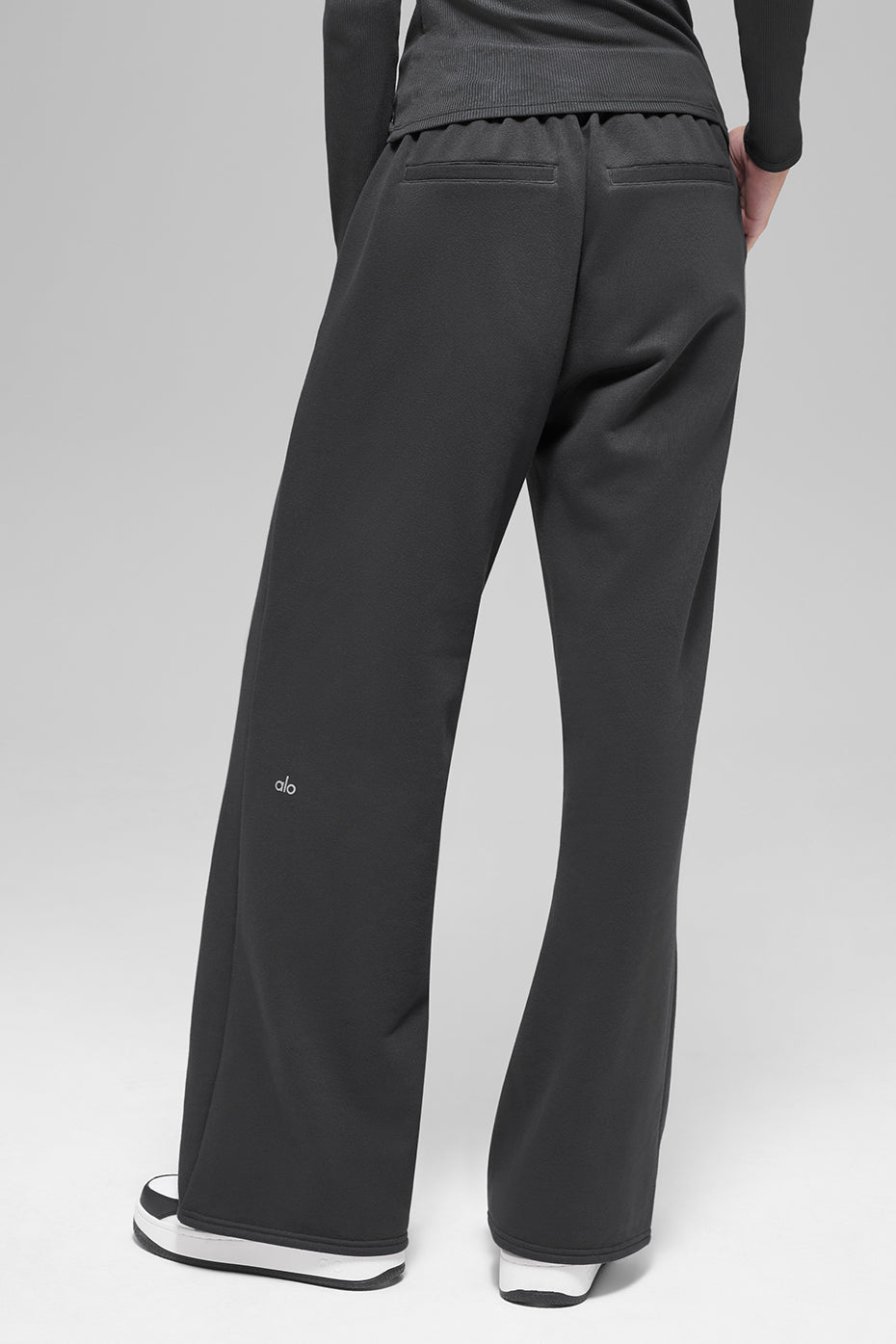 High-Waist Sweatpant Trouser - Anthracite image 4