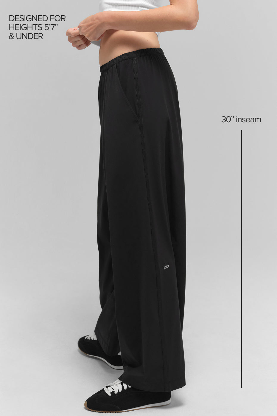 Breezy Wide Leg Pant (Regular) - Black image 2
