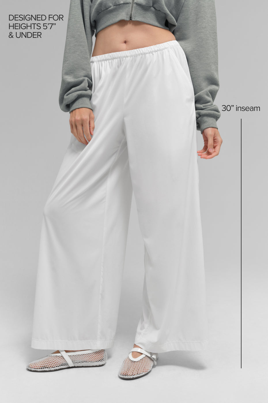 Breezy Wide Leg Pant (Regular) - White image 2