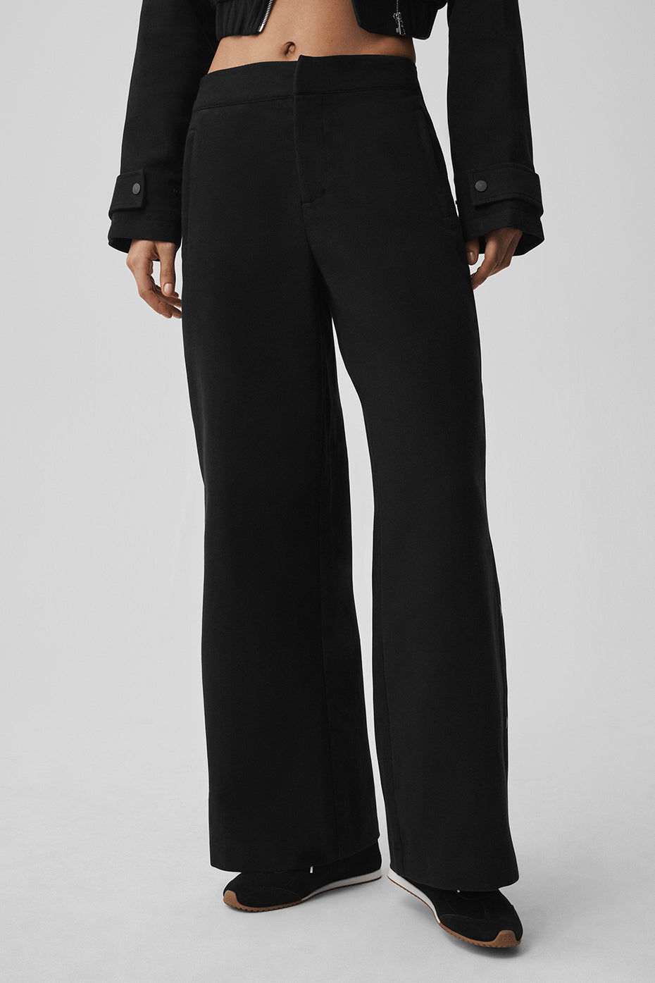 Mid-Rise Cosmopolitan Snap Pant - Black image 3