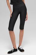 16'' High-Waist Airlift Capri - Black image 1