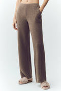 Cashmere High-Waist Northstar Straight Leg Pant - Alpine Cocoa Heather image 1