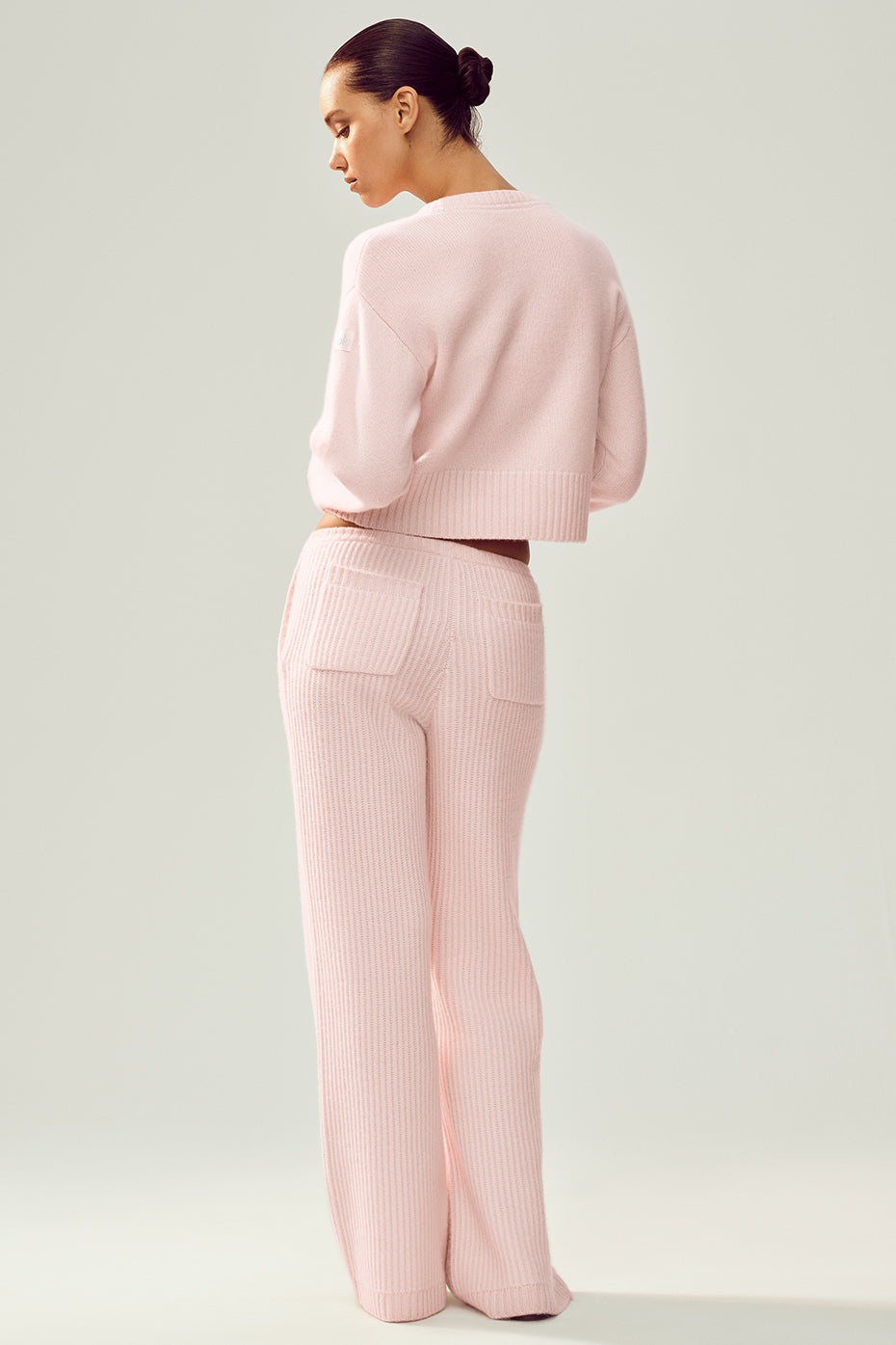 Cashmere High-Waist Northstar Straight Leg Pant - Frosted Pink image 2