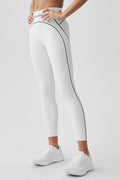 Airbrush High-Waist 7/8 Heart Throb Legging - White/Black image 1