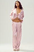Silk Luminous Pant (Long) - Pink Champagne image 1