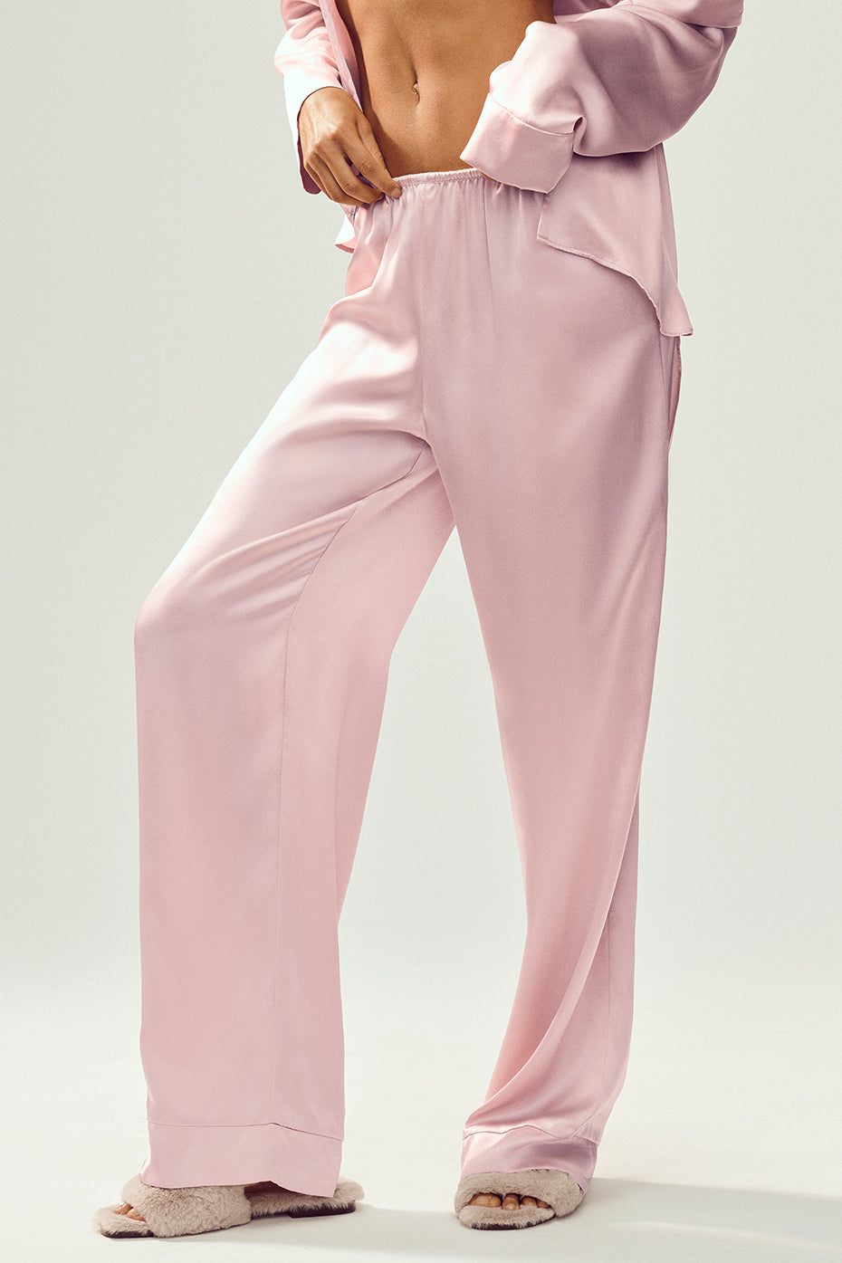 Silk Luminous Pant (Long) - Pink Champagne image 4