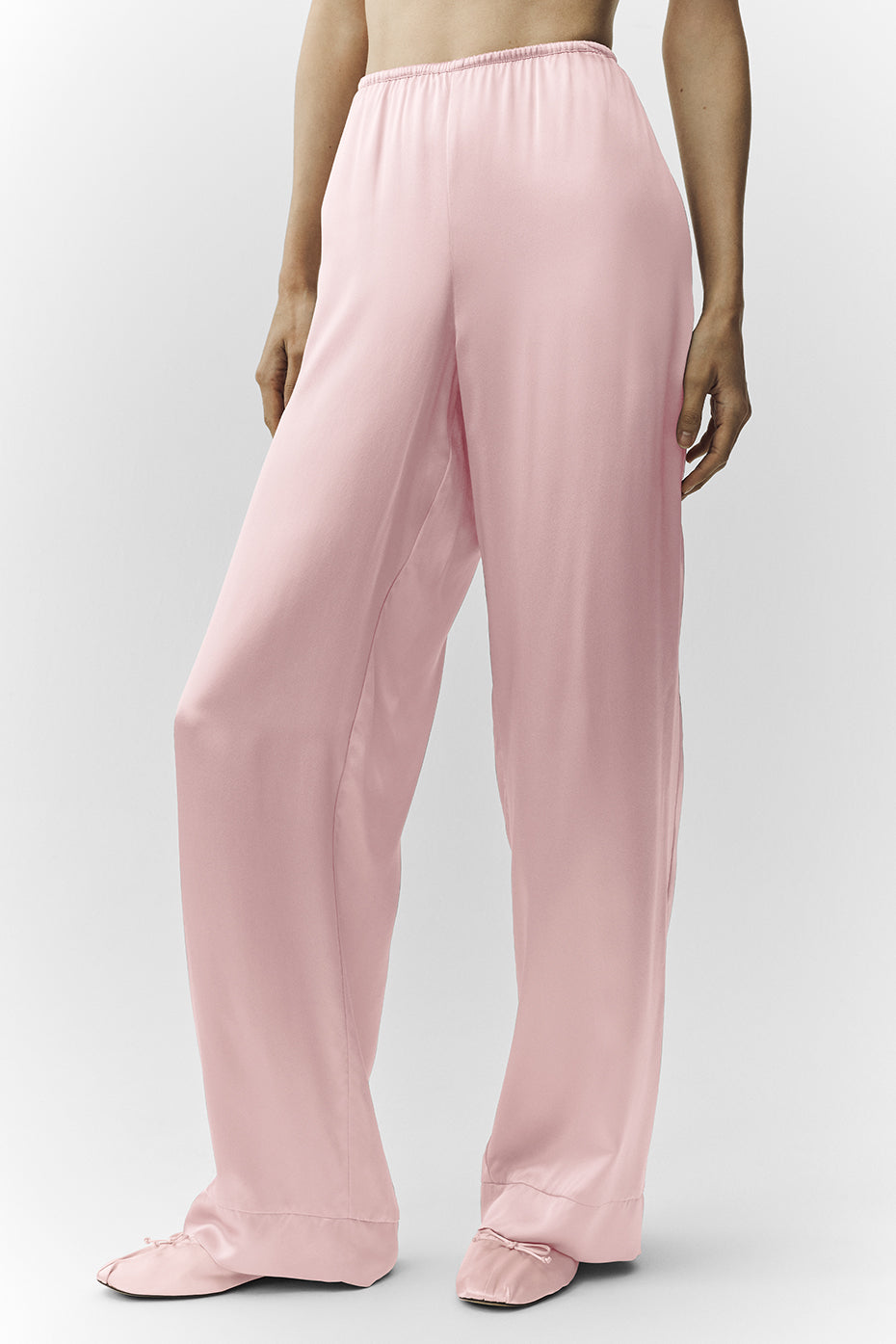 Silk Luminous Pant (Regular) - Pink Champagne image 2