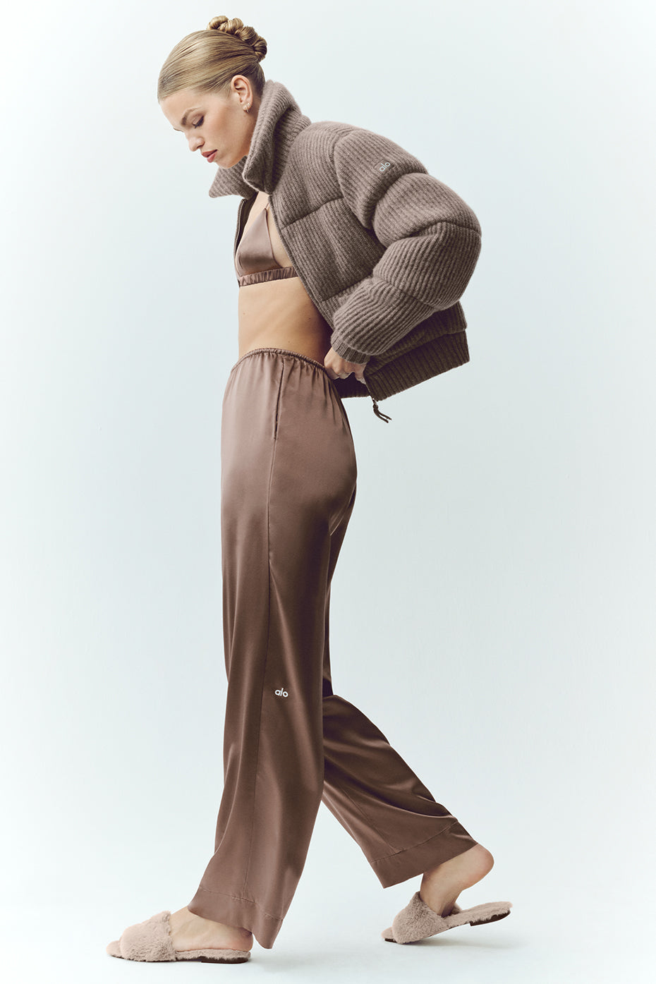 Silk Luminous Pant (Regular) - Alpine Cocoa image 3