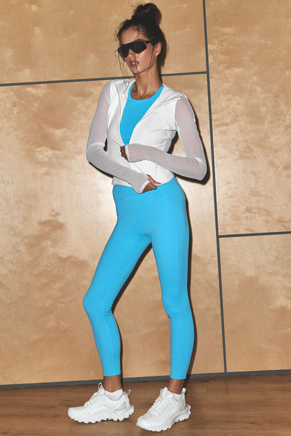 ALO Softsculpt High-Waist 7/8 Superset Legging - Azure Blue image 1