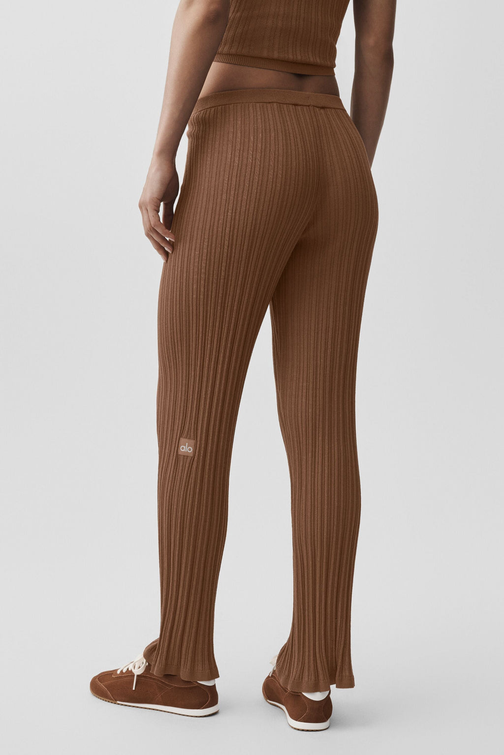 Sweater High-Waist Sunlit Straight Leg Pant - Sun Kissed Brown image 4