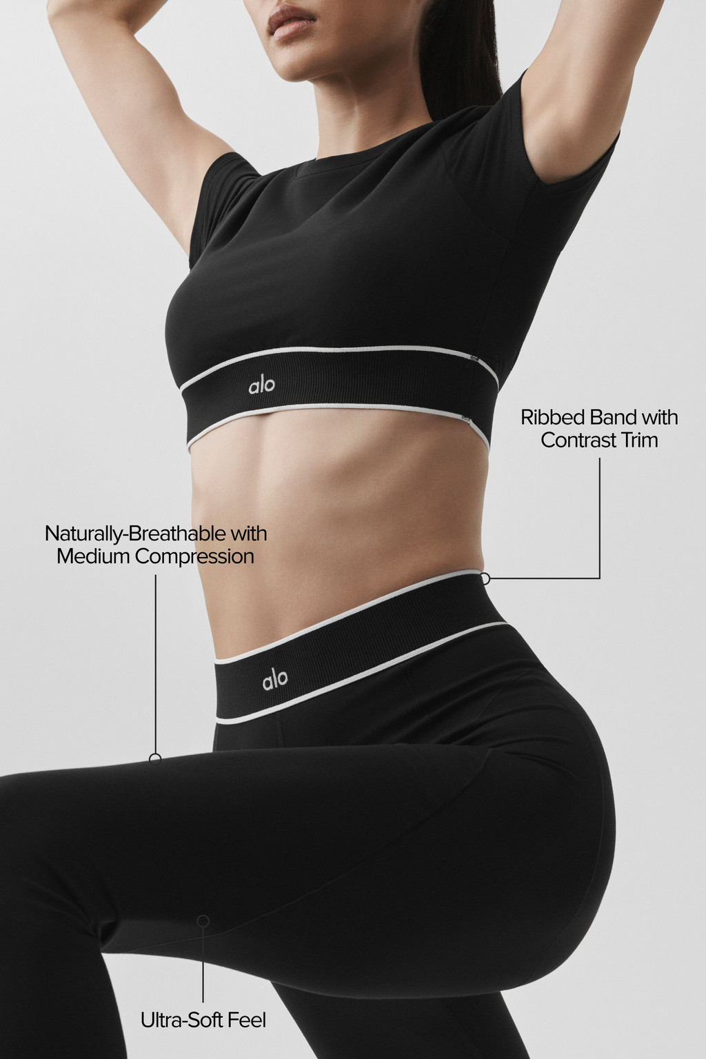ALO Softsculpt High-Waist Amp It Up Legging - Black image 2