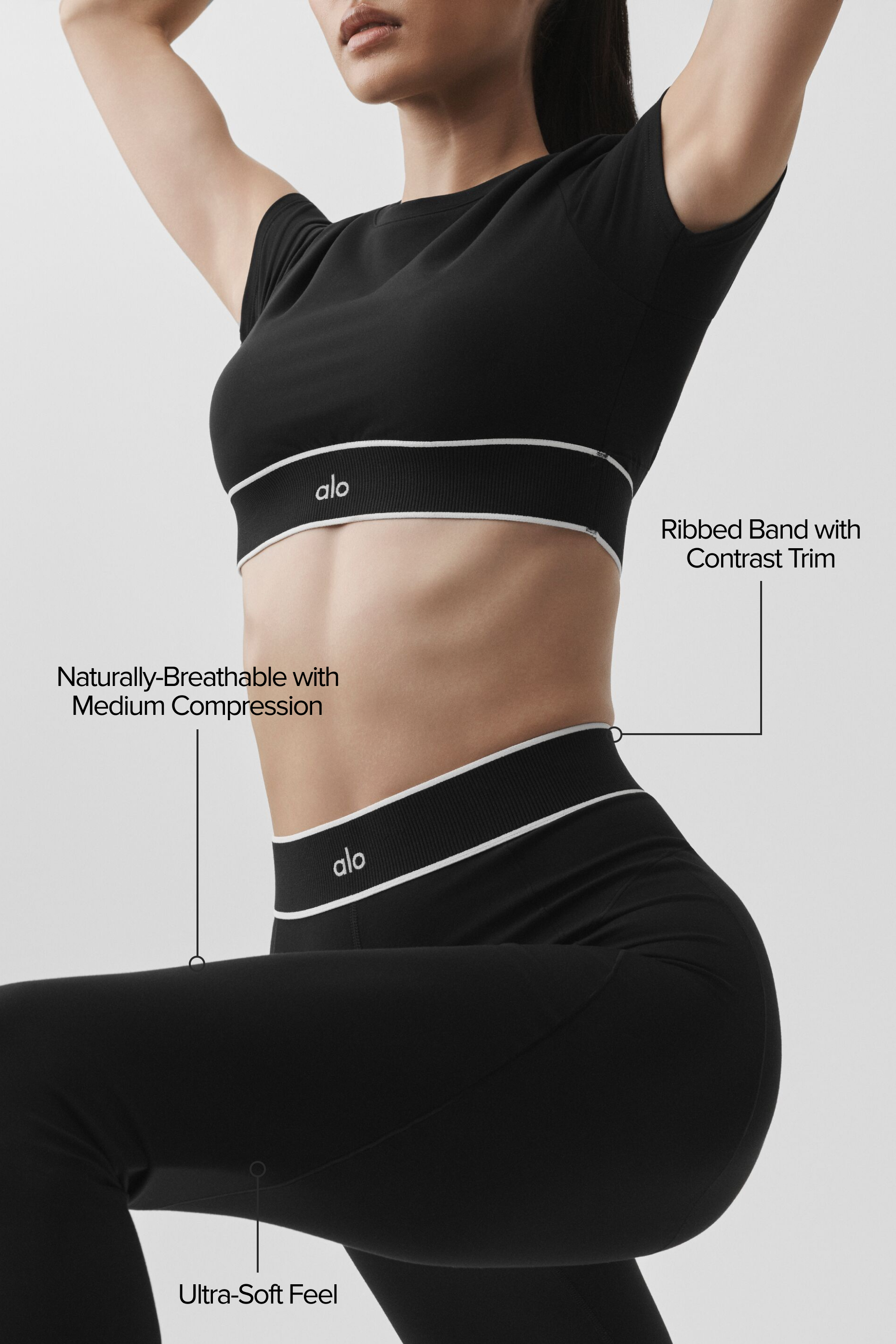 ALO Softsculpt High-Waist Amp It Up Legging - Black image 2