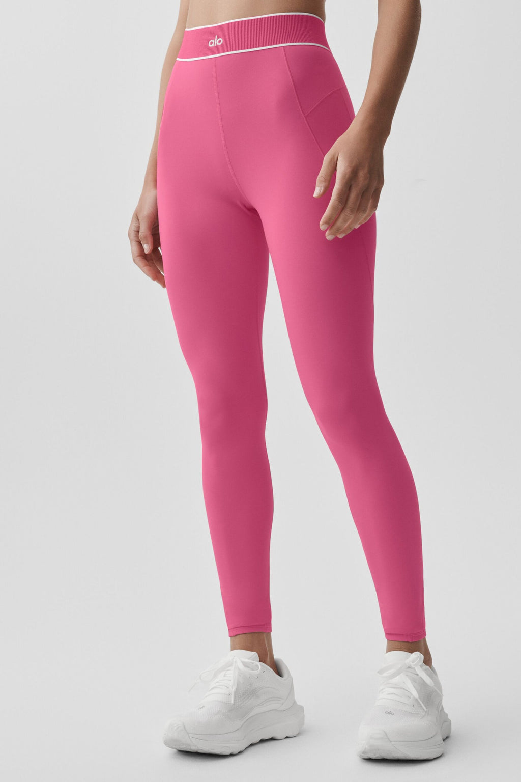 ALO Softsculpt High-Waist Amp It Up Legging - Paradise Pink image 4