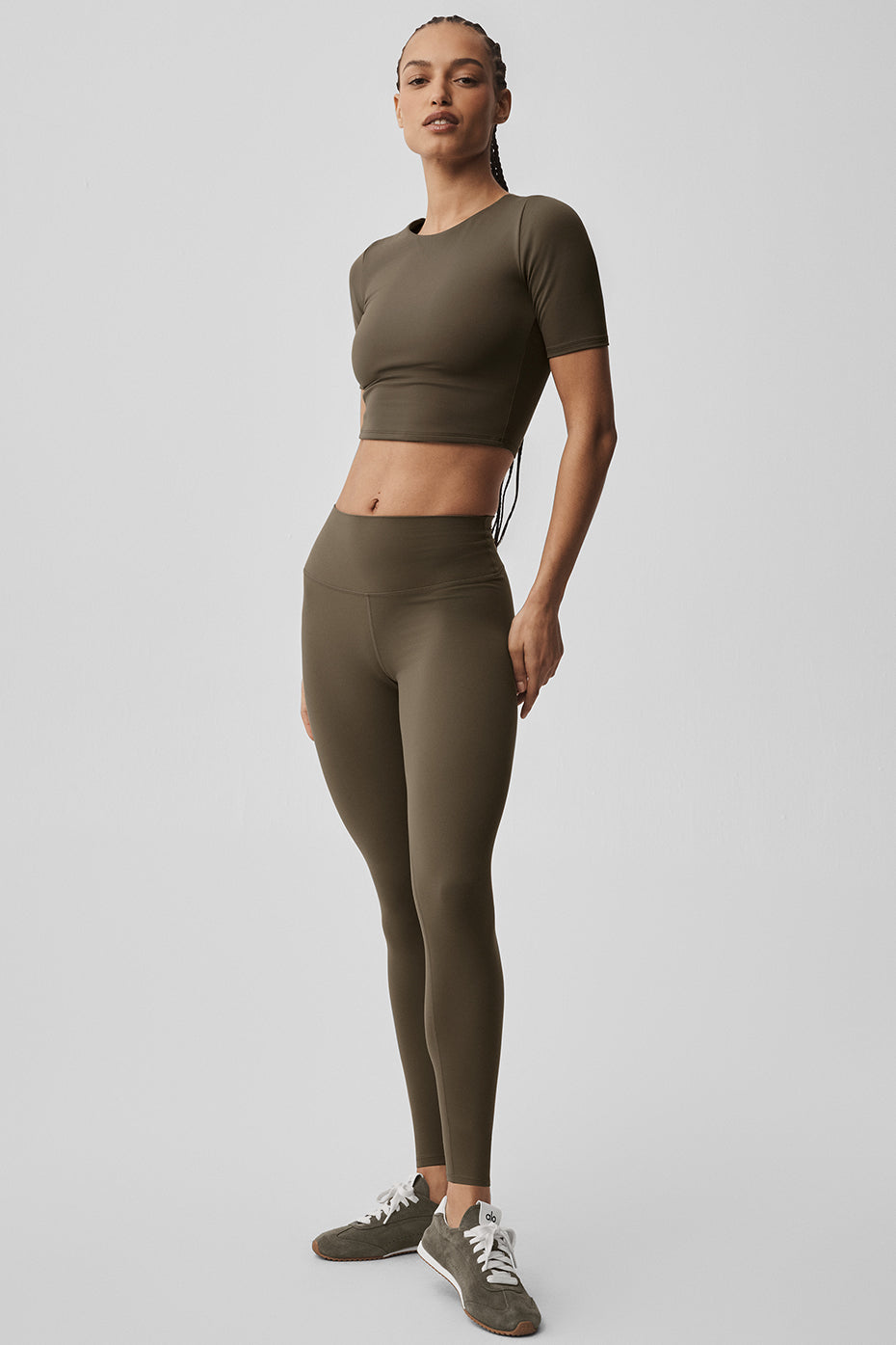 ALO Softsculpt High-Waist 7/8 Legging - Olive Tree image 6