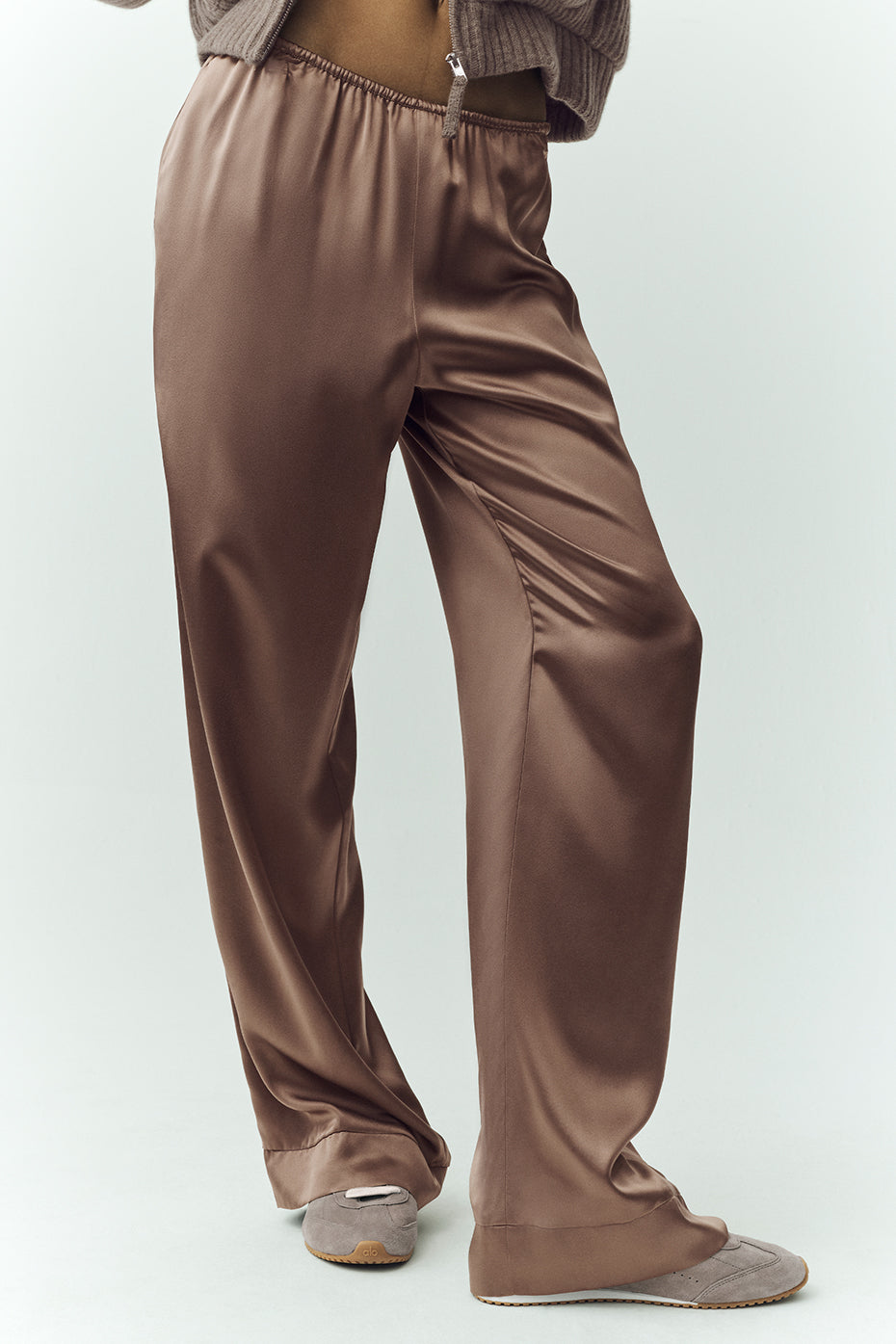 Silk Luminous Pant (Long) - Alpine Cocoa image 3