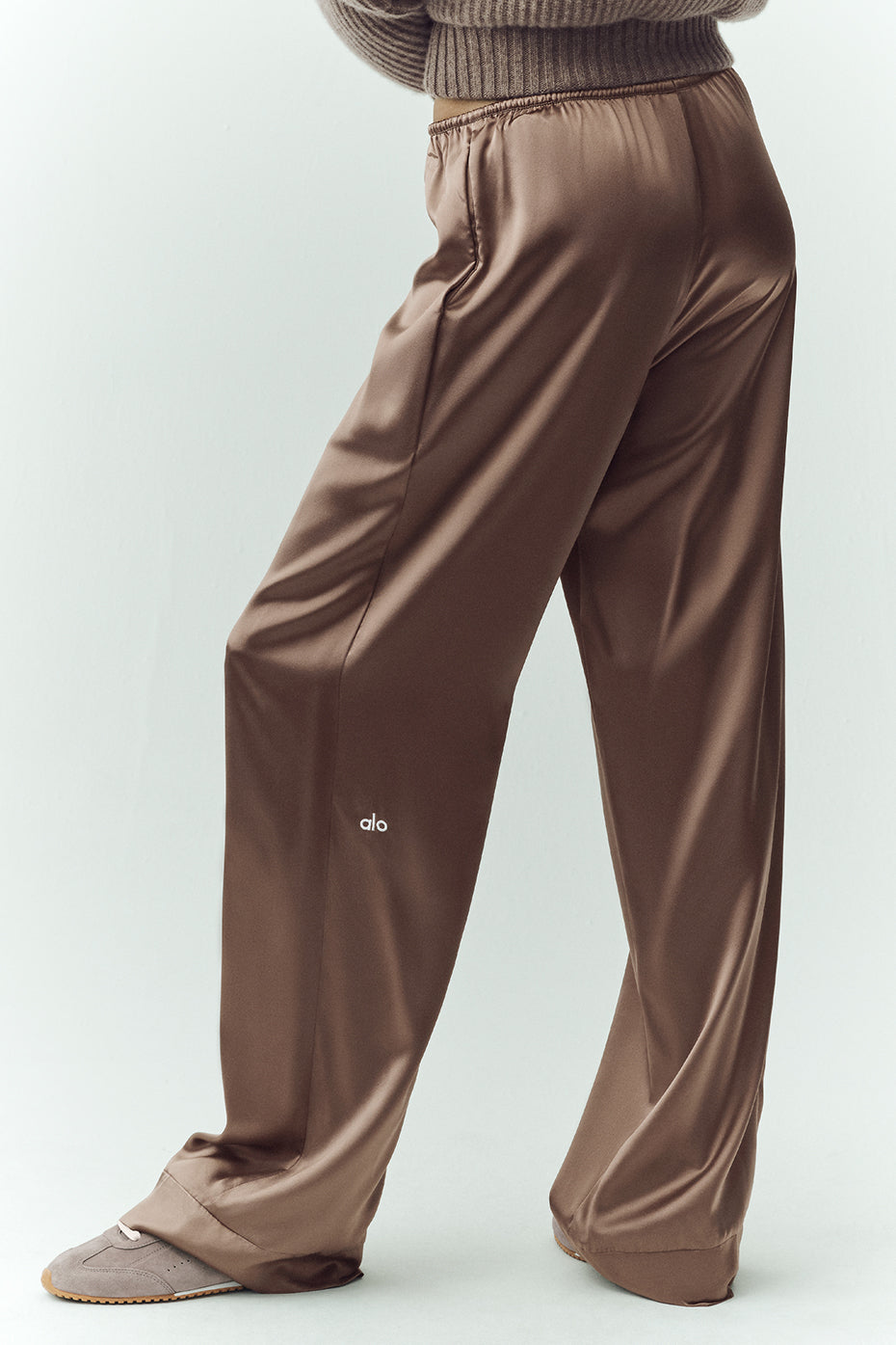Silk Luminous Pant (Long) - Alpine Cocoa image 2