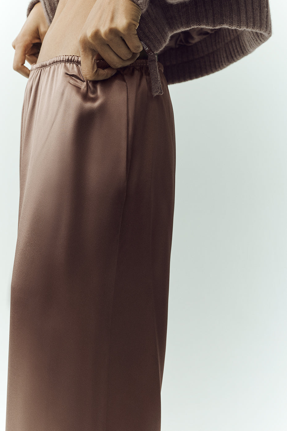 Silk Luminous Pant (Long) - Alpine Cocoa image 4