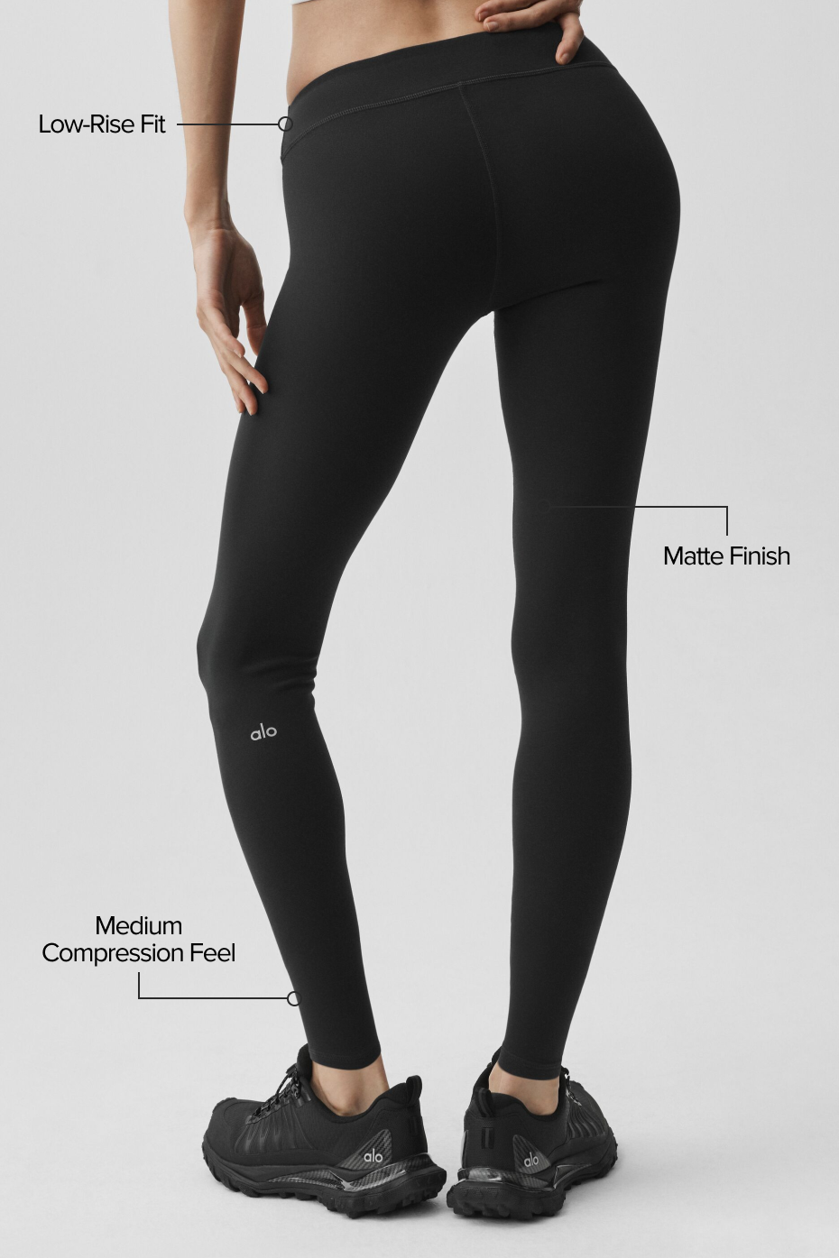 Airbrush Low-Rise 7/8 Legging - Black image 2