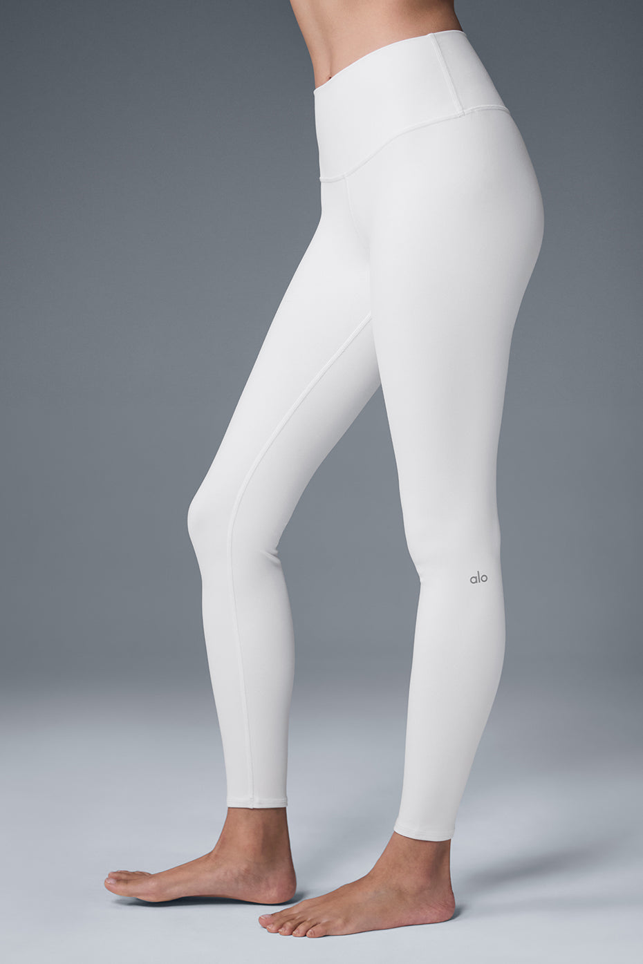 High-Waist Airbrush Legging - White image 4