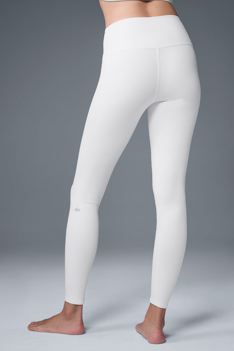 High-Waist Airbrush Legging - White image 2