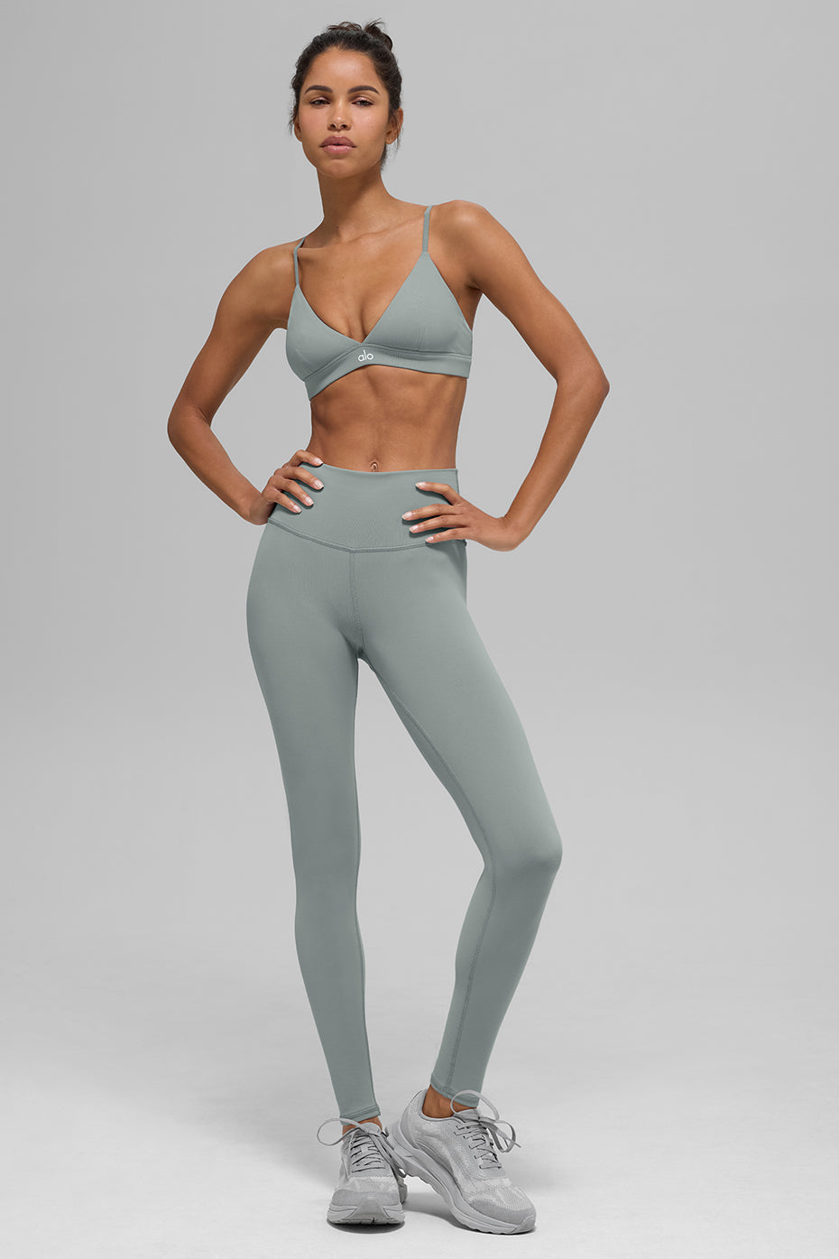 High-Waist Airbrush Legging - Lunar Grey image 4