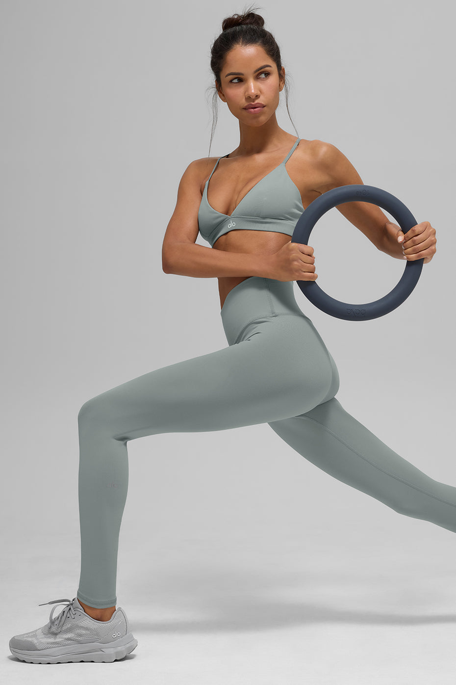 High-Waist Airbrush Legging - Lunar Grey image 5