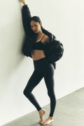 High-Waist Airlift Legging - Black image 1