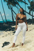 7/8 High-Waist Airbrush Legging - White image 1