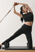 7/8 High-Waist Airbrush Legging - Black image 1